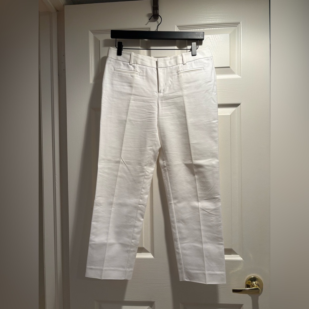 GAP Women's Crisp White Cropped Ankle Pants